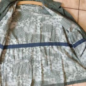 Foto inzerátu Originál khaki vojenský kabát, vel. XXL, XXXL