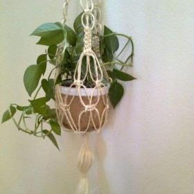 Fotka k inzerátu závěsný květináč - tip na vánoční dárek  / 18028975