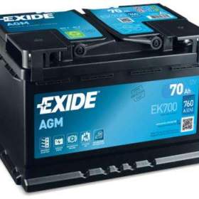 Autobaterie Exide EK700 AGM 70Ah 760A / 19085612