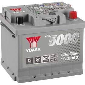 Autobaterie YUASA YBX5063 52Ah 520A / 19086385