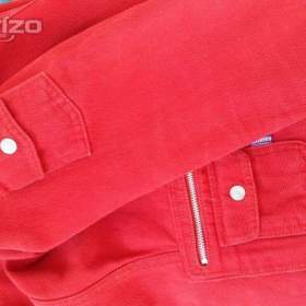 Dámské červené sako zn. OILILY - vel. 38/40 / 19095597