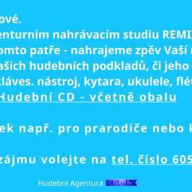 Fotka k inzerátu Nahrávání zpěvu a hud. nástrojů Vašich dětí ve Vsetíně / 19960641