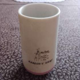 Malý keramicky hrnek Karlovy Vary, výška cca 10cm / 19122839