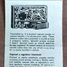 Fotka k inzerátu Návod na Tesla 2710 B ZUZANA, Tesla Bratislava / 14560788