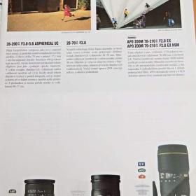 Foto inzerátu SIGMA - katalog objektivů 1998