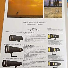 Foto inzerátu NIKON - NIKKOR objektivy katalog 1998 / 1999