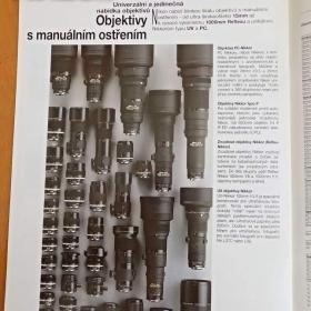Foto inzerátu NIKON - NIKKOR objektivy katalog 1998 / 1999