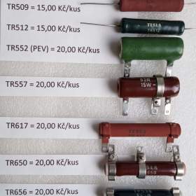 Fotka k inzerátu VÝKONOVÉ ODPORY (rezistory) 15 W:  / 15822850