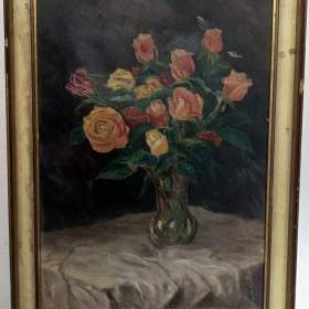  RŮŽE VE VÁZE -  NEZNÁMÝ AUTOR / 19136785