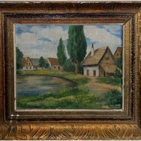  RYBNÍK VE VESNICI -  SIGNOVÁN / 19137049
