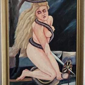 AKT ŽENY S HADEM -  NEZNÁMÝ AUTOR / 19149171