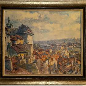 LETNÍ PRAHA -  SLAVÍČEK JAN -  REPRODUKCE / 19157190