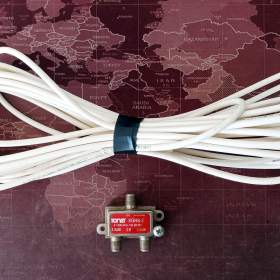 Koaxiální kabel 75 ohm, délka 10 metrů, průměr 5 mm  / 19164803