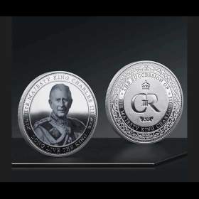 Postříbřená mince Charles III  / 19166942