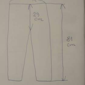 Foto inzerátu Prodám chlapecké tepláky modré Sinsay.