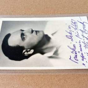 Vladimír Borský, autogram a věnování, 30. léta, top stav  / 19198049
