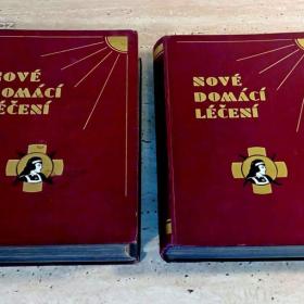 Foto inzerátu Starožitné lékařské knihy Nové domácí léčení z roku 1920, krásný stav