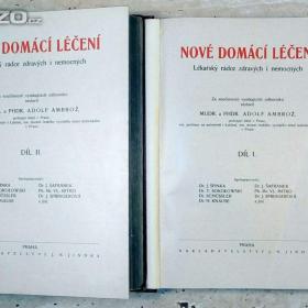 Foto inzerátu Starožitné lékařské knihy Nové domácí léčení z roku 1920, krásný stav