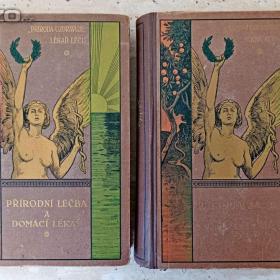 Fotka k inzerátu Starožitné knihy Přírodní léčba a domácí lékař, léčení z doby před 100 lety / 18218137