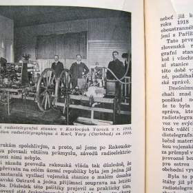 Foto inzerátu Starožitná kniha z roku 1935 o začátcích rozhlasu, historie rozhlasu v Československu