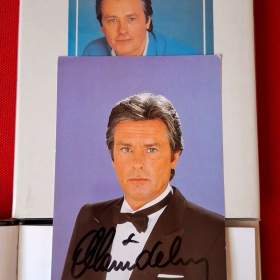 Originál autogram podpis Alain Delon + Mireille Darc / 19203004