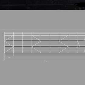 Nove fasádní lešení PLETTAC scaff 74 - 226,80 m2 / 19208061