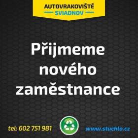 Autovrakoviště Sviadnov přijme dělníka do provozu autovrakoviště. / 19210312