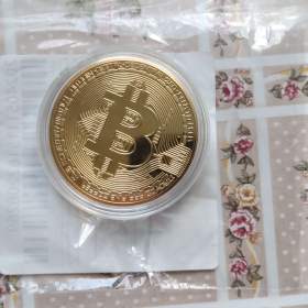PRODÁM SBĚRATELSKOU POZLACENOU BITCOIN MINCÍ! ! !  / 19224537