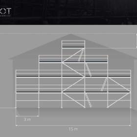 Nove lešení scaff 74 Plettac -  156 m2 / 19226813