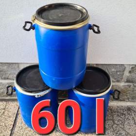 Plastové sudy 60l se sponou / 19228291