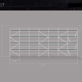 Nove fasádní lešení PLETTAC scaff 74 -  220 m2 / 19235025