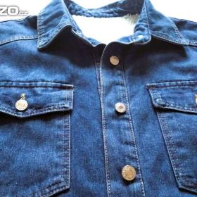 Foto inzerátu Nový teplý džínový kabát - neváhejte !