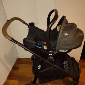 Foto inzerátu Kočárek Joie s kompletním příslušenstvím (korba, autosedačka...)