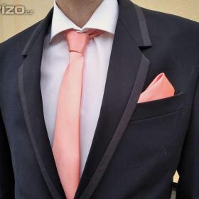 Foto inzerátu Budou taneční i svatby - elegantní tmavomodrý oblek - v.50