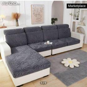 Fotka k inzerátu Potahy na sedací soupravu  / 19657318