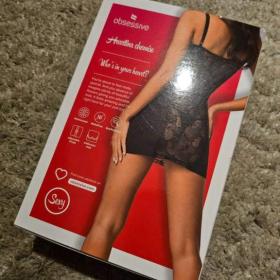 Foto inzerátu Nová dámská krajková košilka a spodní díl prádla vel. S/M