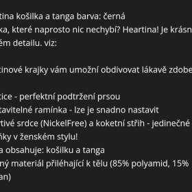 Foto inzerátu Nová dámská krajková košilka a spodní díl prádla vel. S/M