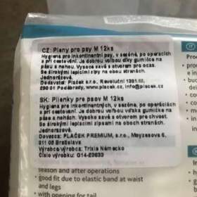 Foto inzerátu Prodám jednorázové pleny pro psy zn. Trixie, vel. M, nové