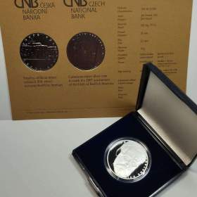 200 Kč Bedřich Smetana PROOF stříbrná Ag mince ČNB / 19301149