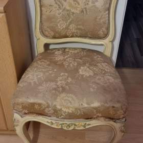 Fotka k inzerátu Starožitné židle (křeslo) Baroko 2ks / 16722847