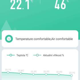 Foto inzerátu Wifi teploměr a vlhkoměr - ovládání android a iOS aplikací