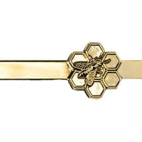 Foto inzerátu Kravatová spona Včelaři - zlatá