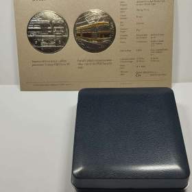 Foto inzerátu 500 Kč - stříbrná mince Tramvaj Tatra T3 - BK + ETUE + CERTIFIKÁT