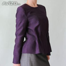 Foto inzerátu Nové peplum sako z imitace hedvábí H&M vel 38