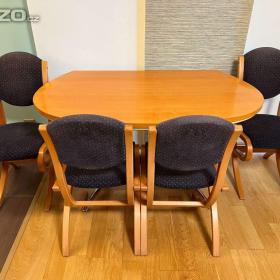 Foto inzerátu Sedací souprava ohýbaného nábytku JECH se stolkem + jídelna