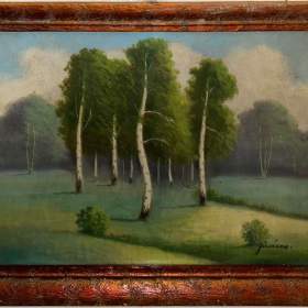 Foto inzerátu BŘÍZY V LETNÍ KRAJINĚ - JIRÁSEK