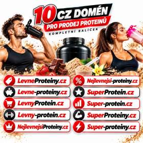 Foto inzerátu 10 prémiových .CZ domén pro proteiny a sportovní výživu – kompletní balíček