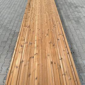 Foto inzerátu Fasádní deska thermo thermo borovice lamelová čtvercová polodrážka 28x42mm