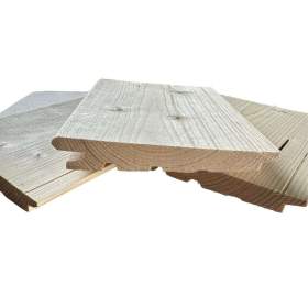 Foto inzerátu Dřevěná fasádní deska ze smrku KL. C 24x146mm Diagonální profil