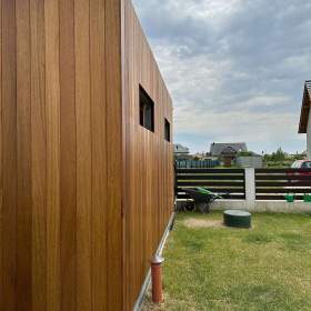 Foto inzerátu Dřevěná fasádní deska Iroko KL. Fas KD 15x145mm Fázový profil (C)